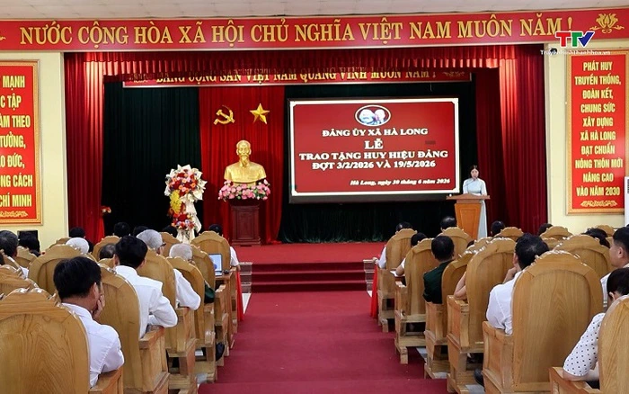 Đảng ủy xã Hà Long sơ kết công tác Đảng 6 tháng đầu năm 2026